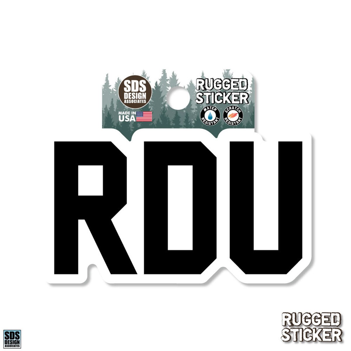 Rugged Sticker RDU